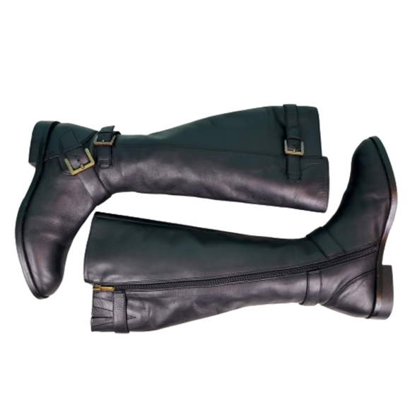 Sam Edelman knee high leather boots, women's size 7.5, black - Picture 7 of 11